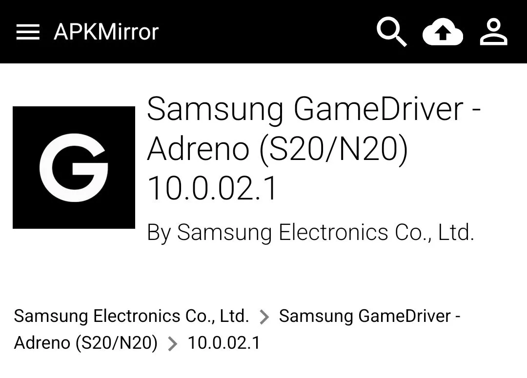 a-screenshot-of-Samsung-GameDriver-Adreno-S20/N20